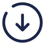 Round Arrow Down SVG Icon